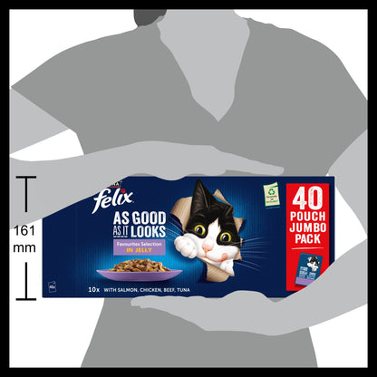 Felix As Good As it Looks Favourites Selection in Jelly Wet Cat Food