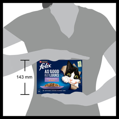 Felix As Good As it Looks Favourites Selection in Jelly Wet Cat Food