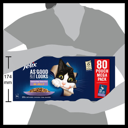 Felix As Good As it Looks Favourites Selection in Jelly Wet Cat Food