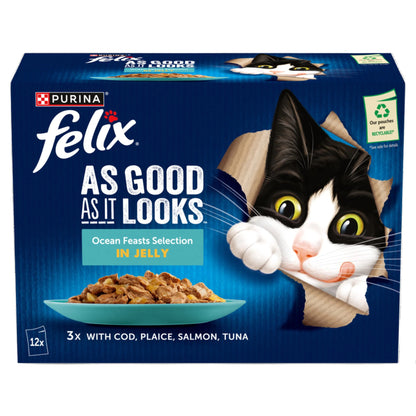 Felix As Good As it Looks Ocean Feasts Wet Cat Food