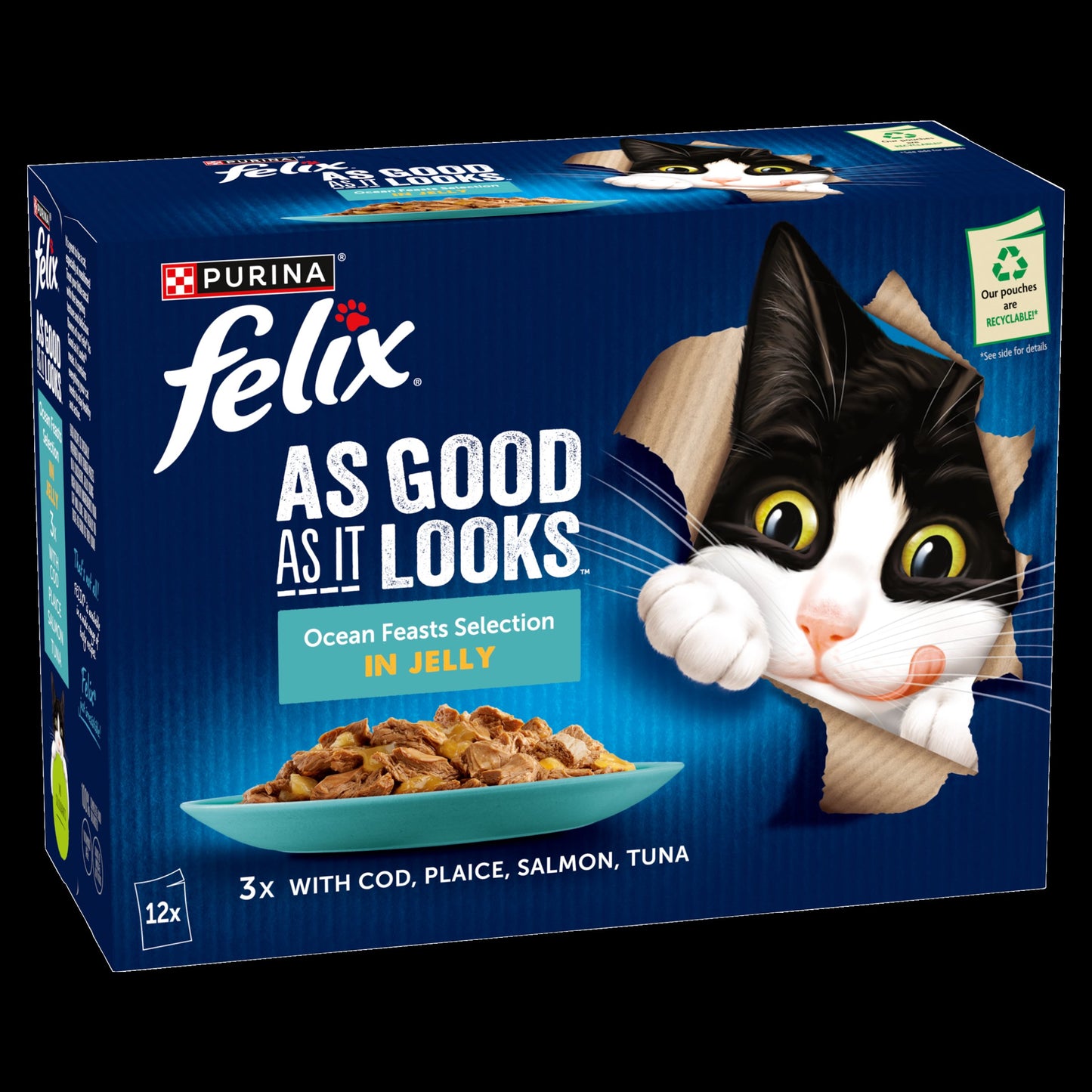 Felix As Good As it Looks Ocean Feasts Wet Cat Food