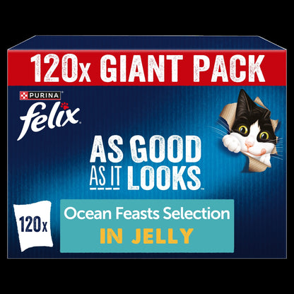 Felix As Good As it Looks Ocean Feasts Wet Cat Food