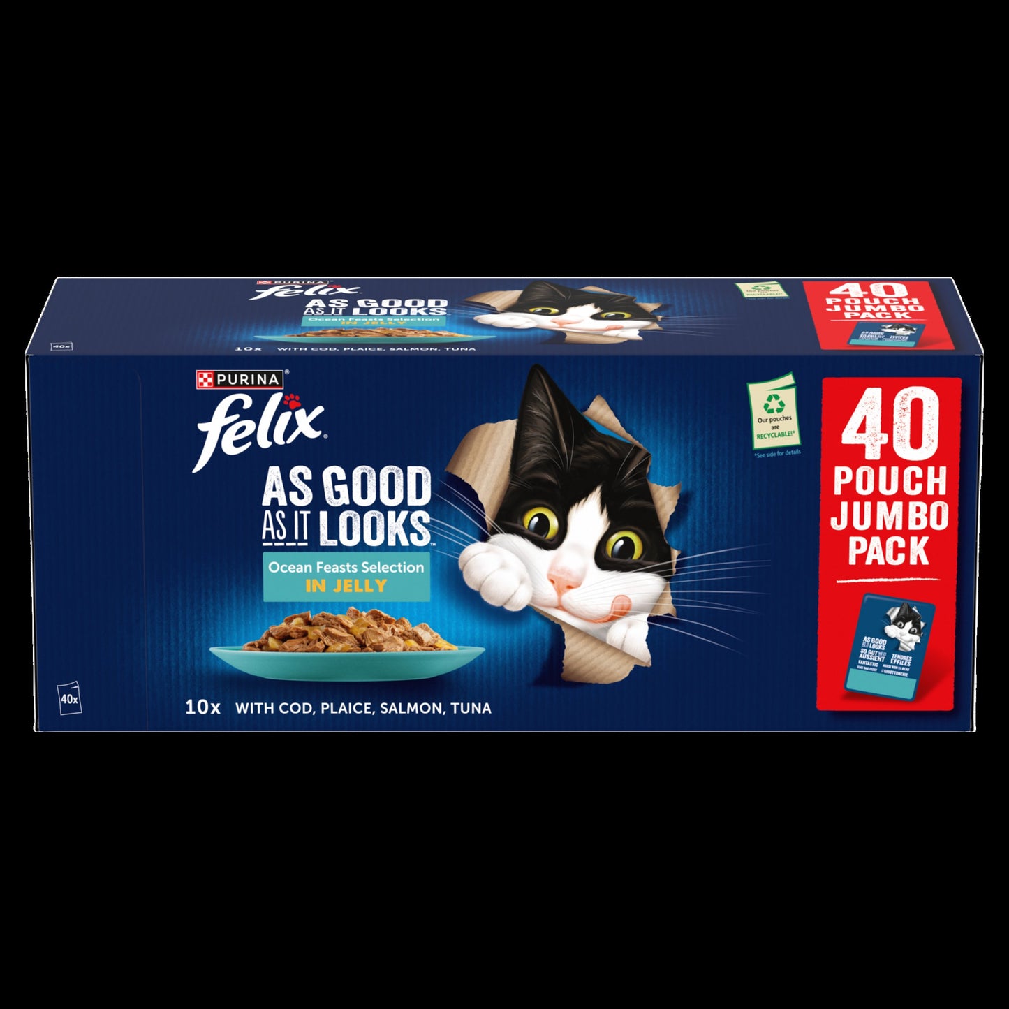 Felix As Good As it Looks Ocean Feasts Wet Cat Food