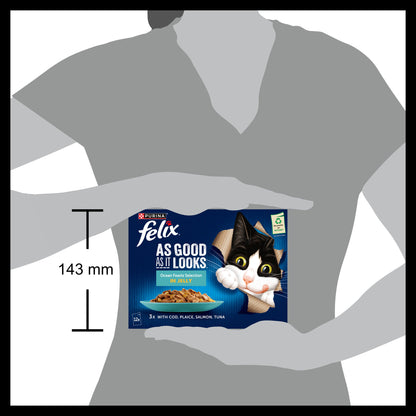 Felix As Good As it Looks Ocean Feasts Wet Cat Food