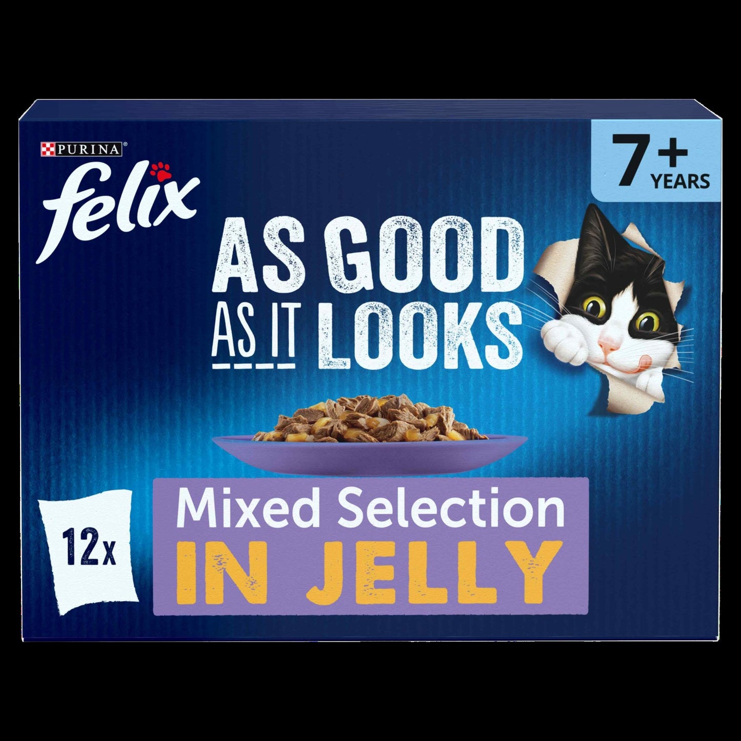Felix As Good As it Looks Senior 7+ Mixed in Jelly Wet Cat Food