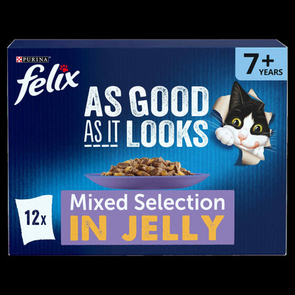 Felix As Good As it Looks Senior 7+ Mixed in Jelly Wet Cat Food