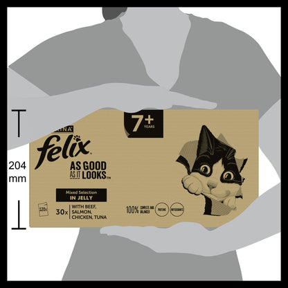 Felix As Good As it Looks Senior 7+ Mixed in Jelly Wet Cat Food