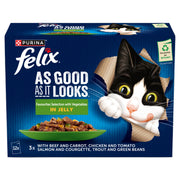 Felix As Good As it Looks Vegetable in Jelly Wet Cat Food