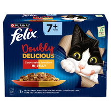 Felix Doubly Delicious 7+ Countryside Selection in Jelly Wet Cat Food