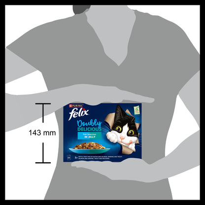 Felix Doubly Delicious Fish Selection in Jelly Wet Cat Food
