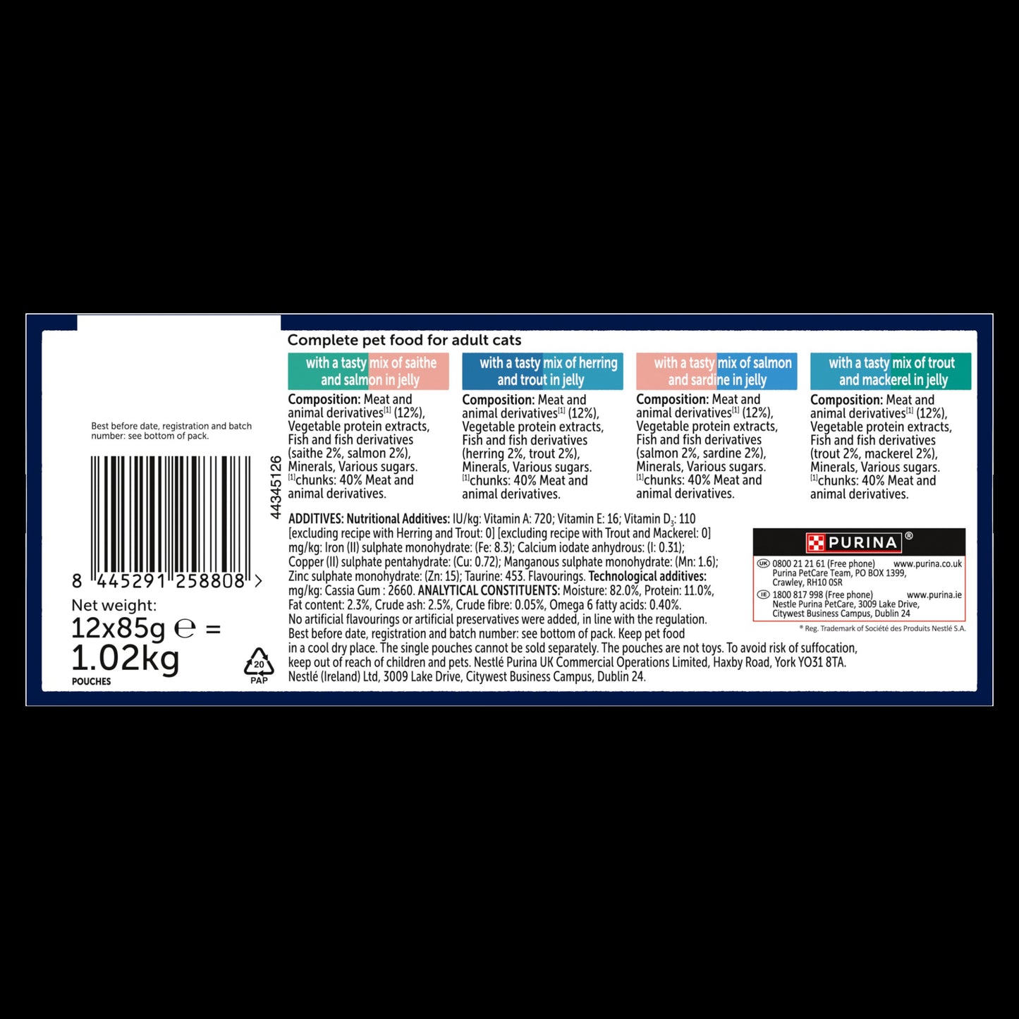 Felix Doubly Delicious Fish Selection in Jelly Wet Cat Food