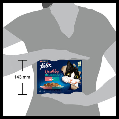 Felix Doubly Delicious Ocean Recipes in Jelly Wet Cat Food