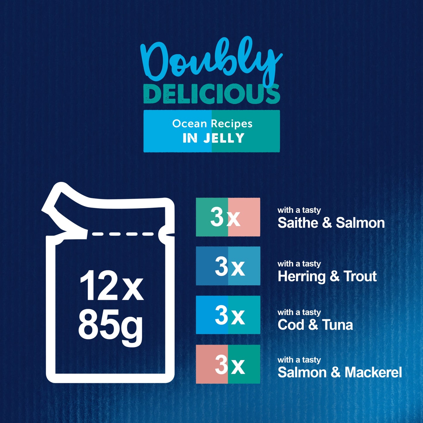 Felix Doubly Delicious Ocean Recipes in Jelly Wet Cat Food