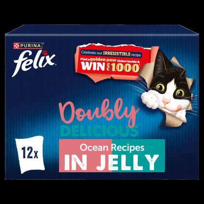 Felix Doubly Delicious Ocean Recipes in Jelly Wet Cat Food