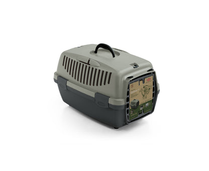 Stefanplast Gulliver 1 Pet Carrier with Plastic Door - Grey