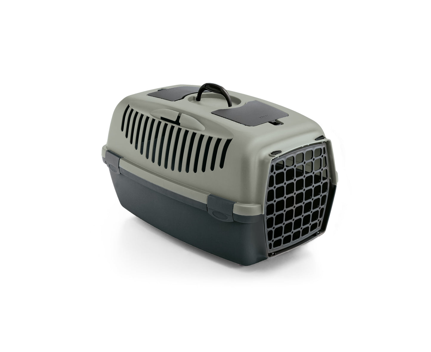 Stefanplast Gulliver 2 Pet Carrier with Plastic Door - Grey