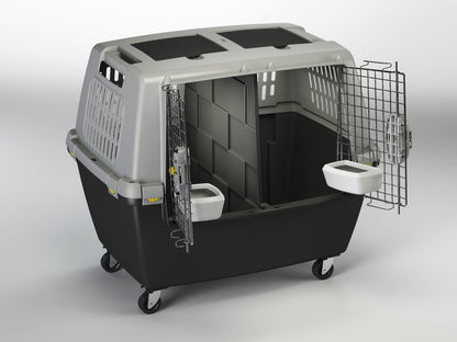 Stefanplast Gulliver Touring Pet Carrier - Black/Grey