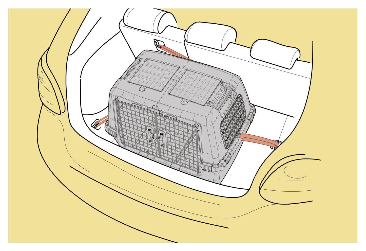 Stefanplast Gulliver Touring Pet Carrier - Black/Grey