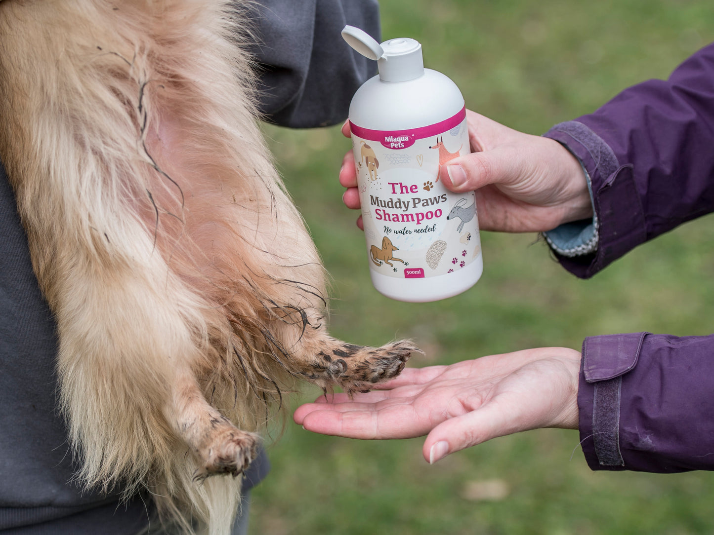 Nilaqua Pets The Muddy Paws Towel Off Dog Shampoo
