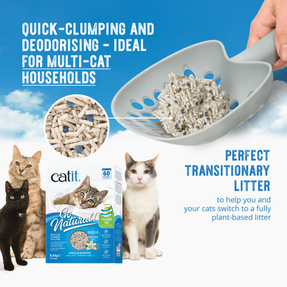 Catit Go Natural Pea Husk Cat Litter - Mix Vanilla