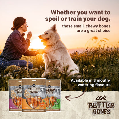 Zoe Better Bones Duck Wrap Large Rolls for Dogs