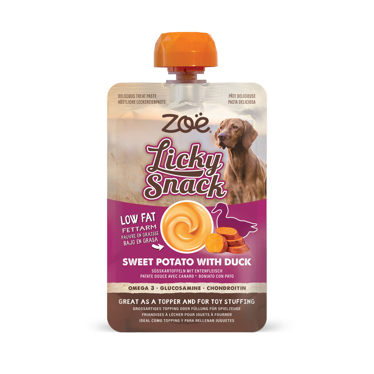 Zoe Licky Snack Sweet Potato & Duck Recipe Dog Treat