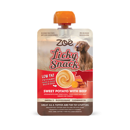 Zoe Licky Snack Sweet Potato & Beef Recipe Dog Treat