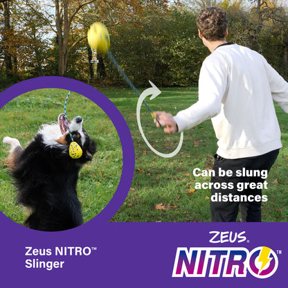 Zeus Nitro Weighted Slinger with Rope Dog Toy