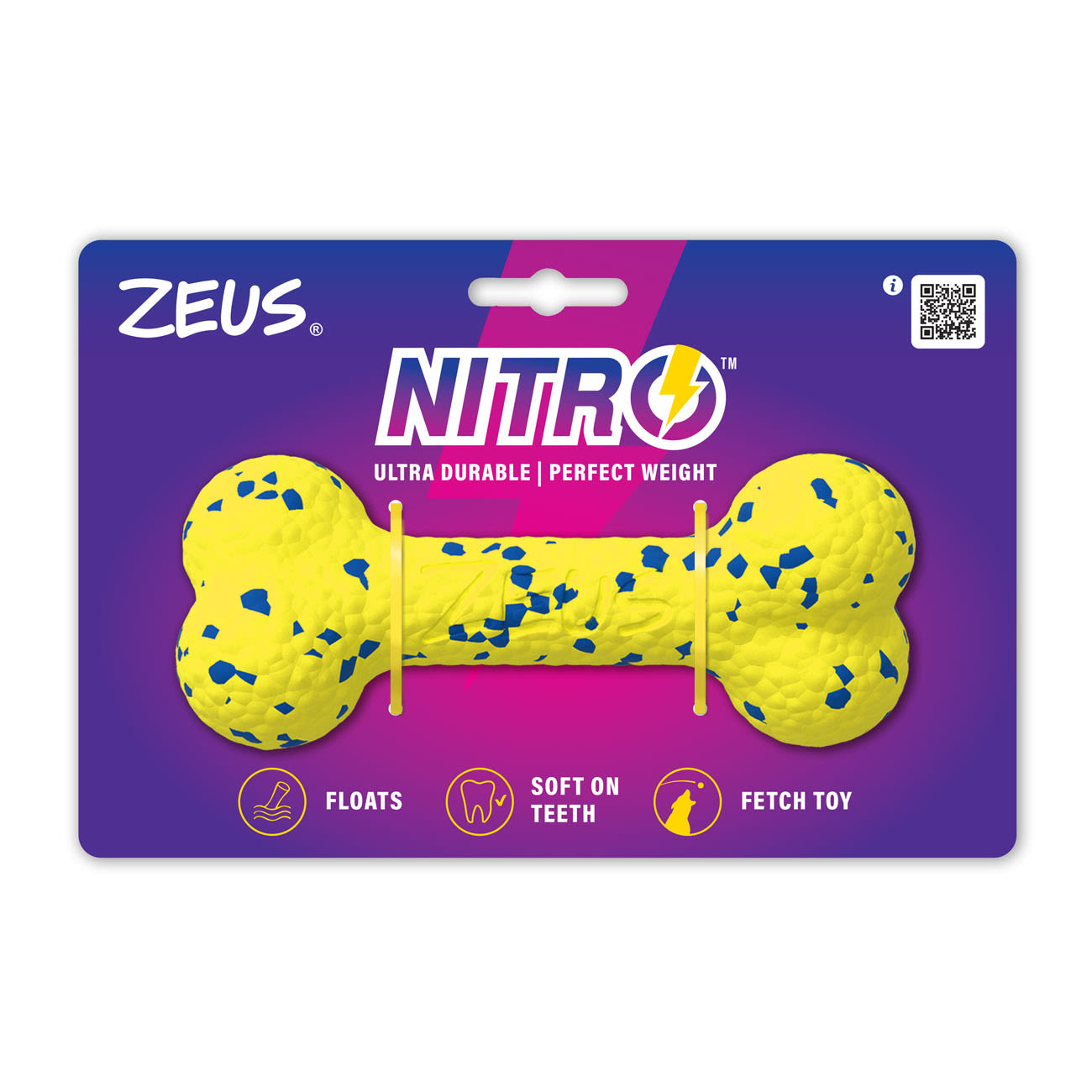 Zeus Nitro Bendy Bone Dog Toy