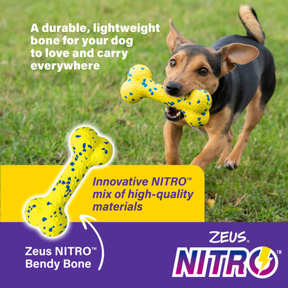 Zeus Nitro Bendy Bone Dog Toy