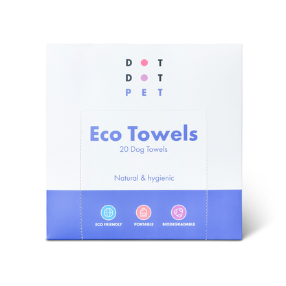 DotDotPet Biodegradable Eco Dog Towels - 20 Pack