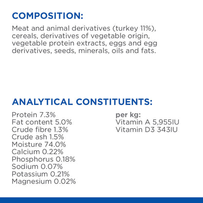 Hill's Science Plan Sensitive Stomach & Skin Small & Mini Adult Mousse with Turkey Wet Dog Food