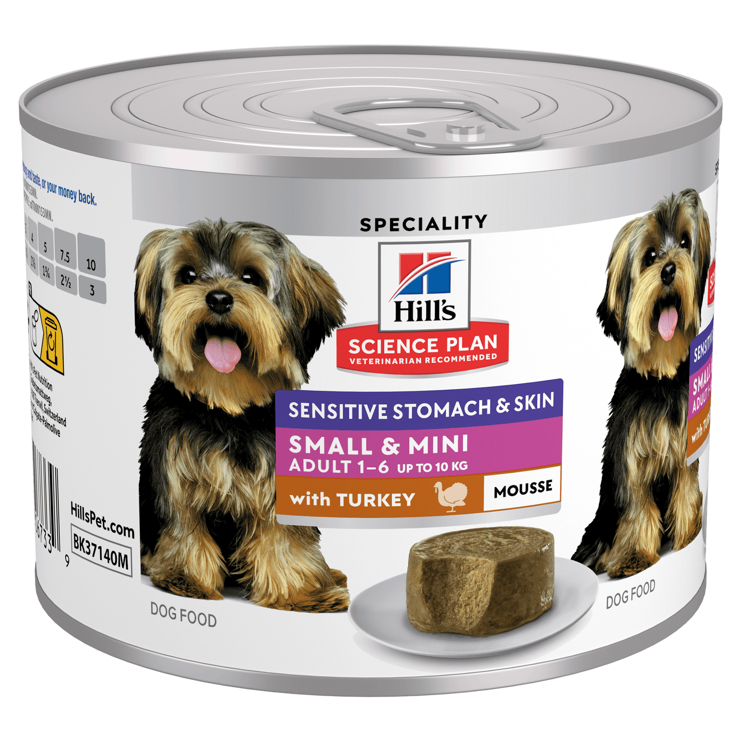 Hill's Science Plan Sensitive Stomach & Skin Small & Mini Adult Mousse with Turkey Wet Dog Food