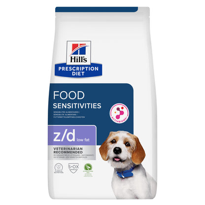 Hill's Prescription Diet z/d Low Fat Hydrolysed Soy Recipe Food Sensitivities Dry Dog Food
