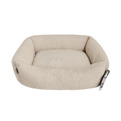 Dream Paws Almond White Boucle Dog Bed