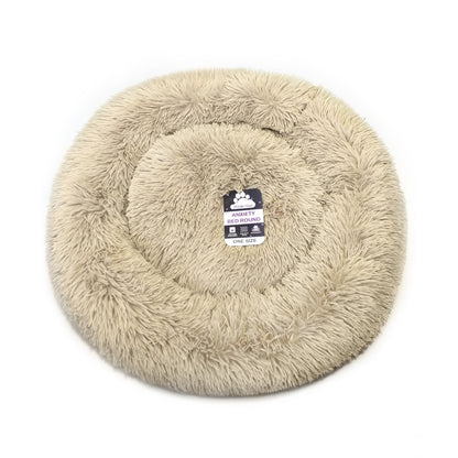 Dream Paws Round Anxiety Reducing Plush Pet Bed