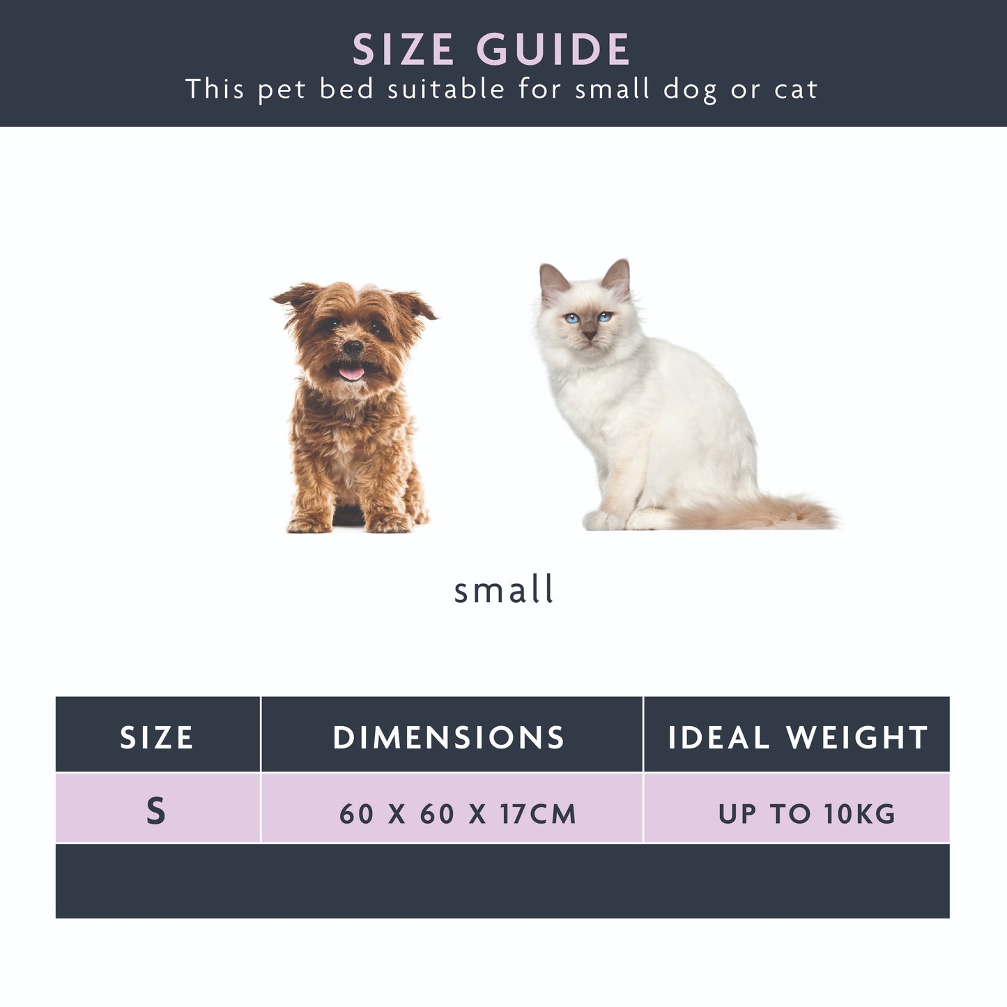 Dream Paws Round Anxiety Reducing Plush Pet Bed