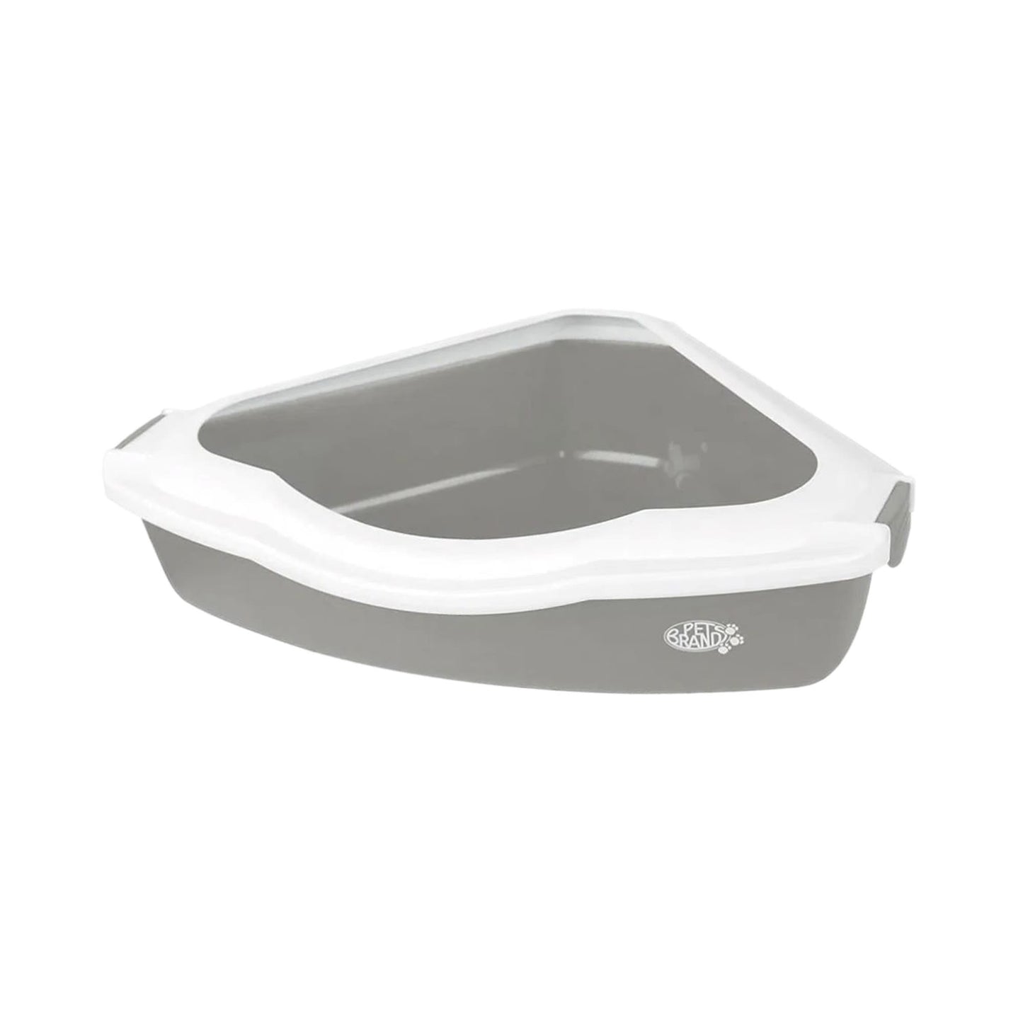 Petsentials Corner Cat Litter Tray - Grey