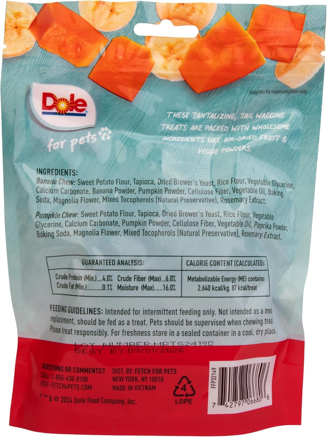Dole Banana & Pumpkin Dog Chews