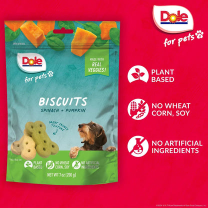 Dole Spinach & Pumpkin Dog Biscuits