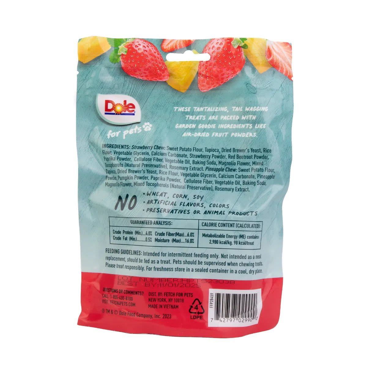 Dole Strawberry & Pineapple Dog Chews