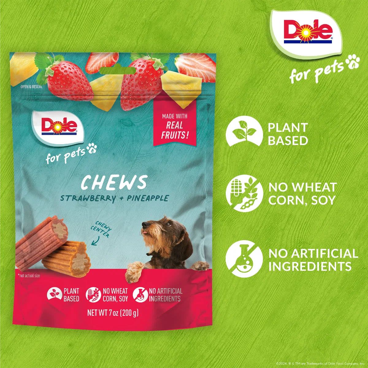 Dole Strawberry & Pineapple Dog Chews