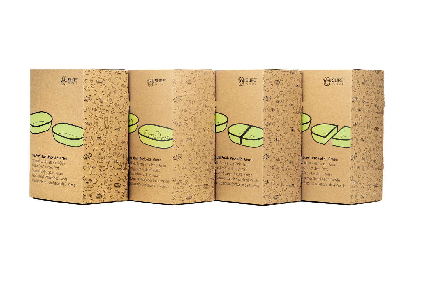 Surefeed Pet Feeder Bowl - Green