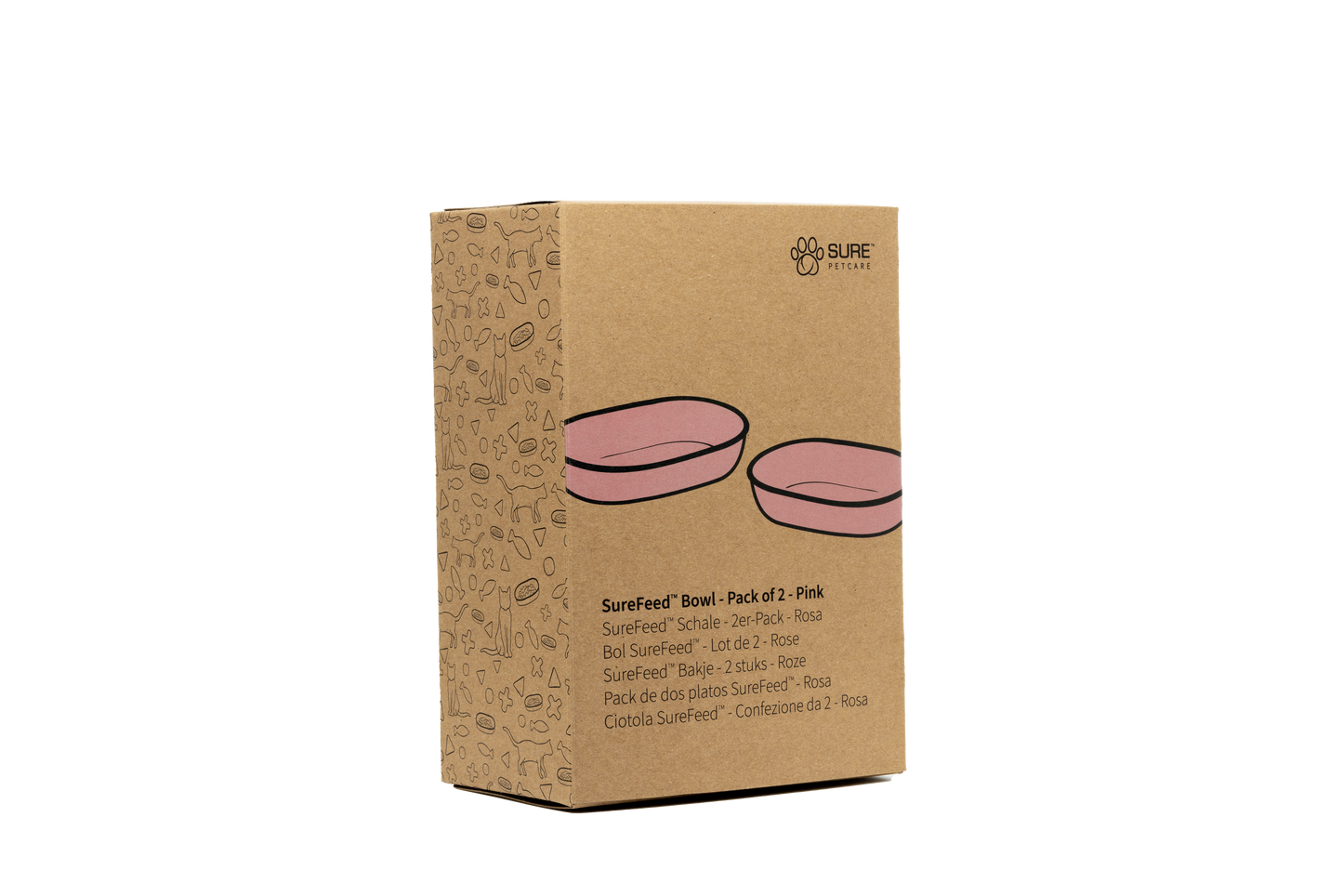 Surefeed Pet Feeder Bowl - Pink