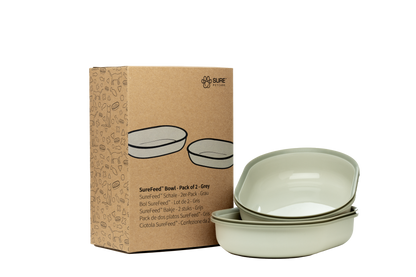 Surefeed Pet Feeder Bowl - Grey