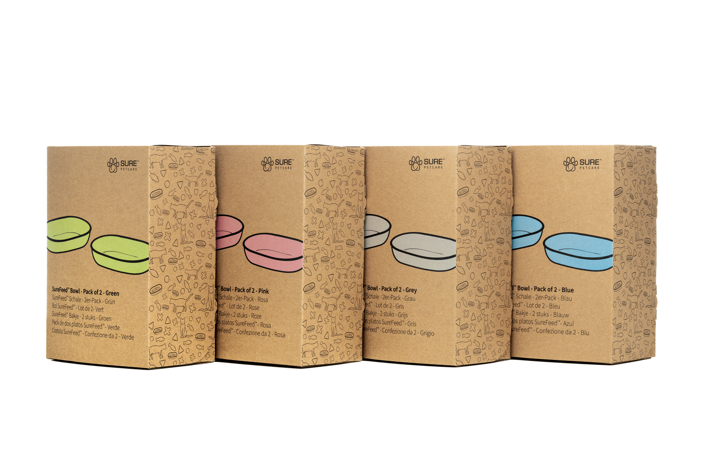 Surefeed Pet Feeder Bowl - Grey