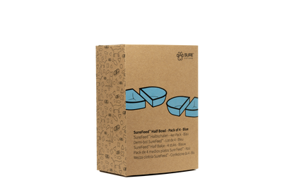 Surefeed Pet Feeder Half Bowl - Blue