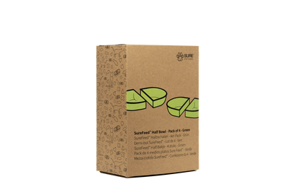 Surefeed Pet Feeder Half Bowl - Green