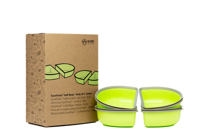 Surefeed Pet Feeder Half Bowl - Green