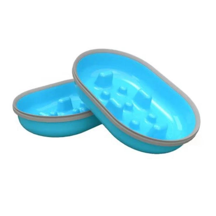 Surefeed Pet Feeder Slow Bowl - Blue